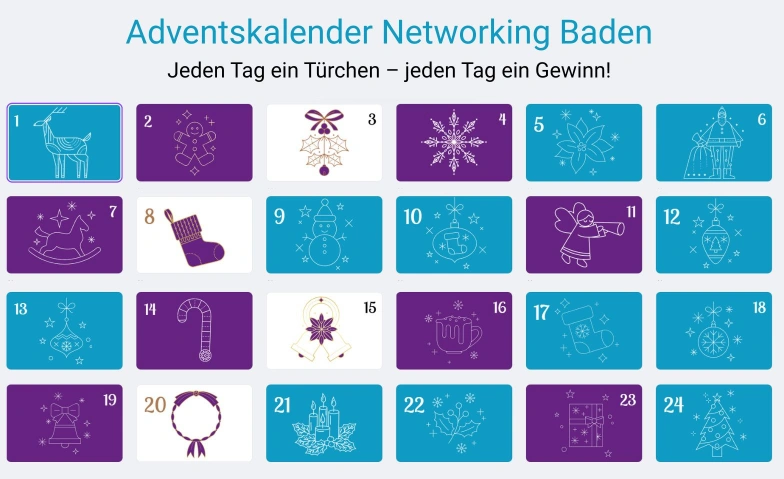 NetWorking-Adventskalender 2025 für Selbstständige Online event Tickets