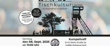 Event-Image for 'WAT’ne Tischkultur – Kumpel-Treff am Kumpeltreff'