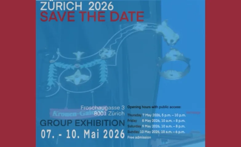 ARTdeSUISSE Z&uuml;rich, Fr&uuml;hlingsausgabe 2026, Kronen Galerie Kronen Galerie, Froschaugasse 3, 8001 Z&uuml;rich Tickets