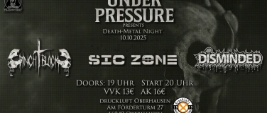 Event-Image for 'Under Pressure Death Metal Night 10.10.25 in der Druckluft'