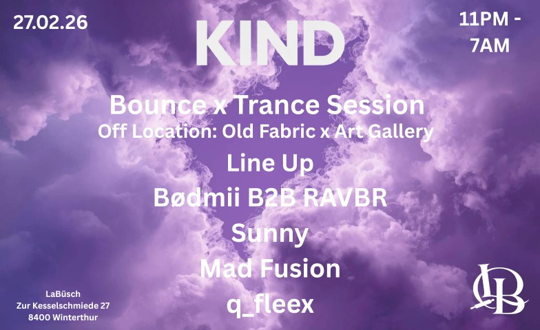 Bounce & Trance off Location Rave Galerie und Bar in einer alten Fabrik, Zur Kesselschmiede 27, 8400 Winterthur Tickets