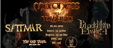 Event-Image for 'Madness Over Valhalla – 26.04.2025  Valhalla Metal Pub, Köl'