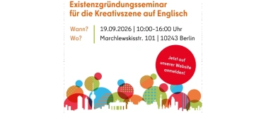Event-Image for 'Existenzgr&uuml;ndungsseminare f&uuml;r Englisch - Kreativindustrie'