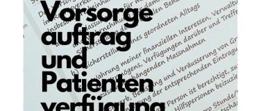 Event-Image for 'Vorsorgeauftrag und Patientenverf&uuml;gung'