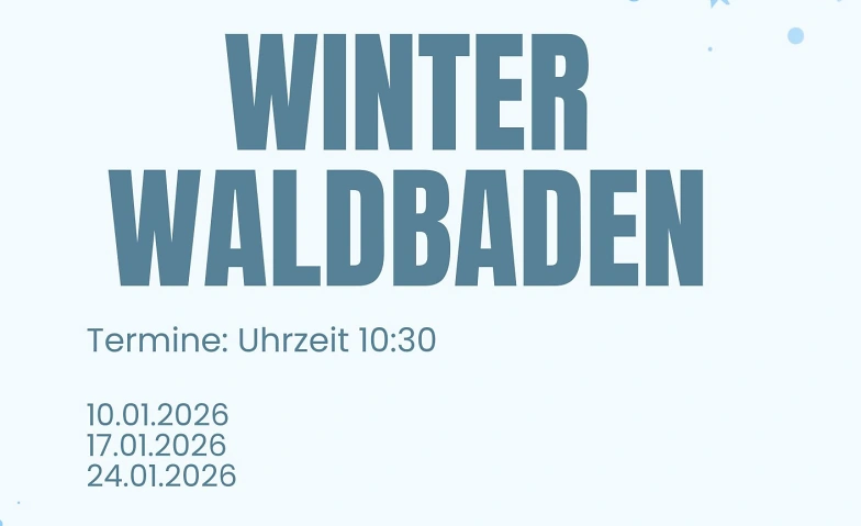 Event-Image for 'Winter-Waldbaden - Natur die entspannt'