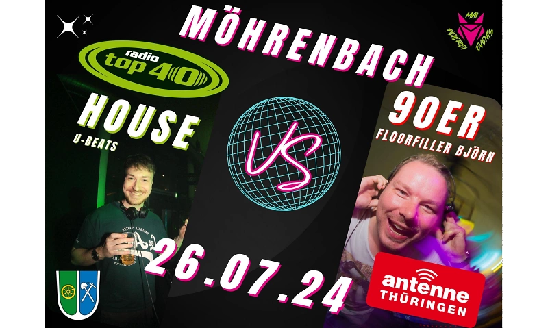Event-Image for '90er vs. House Party mit RADIO TOP 40 & ANTENNE THÜRINGEN'