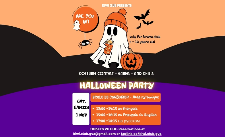 Halloween Party 17:00-18:15 (russe) Tickets