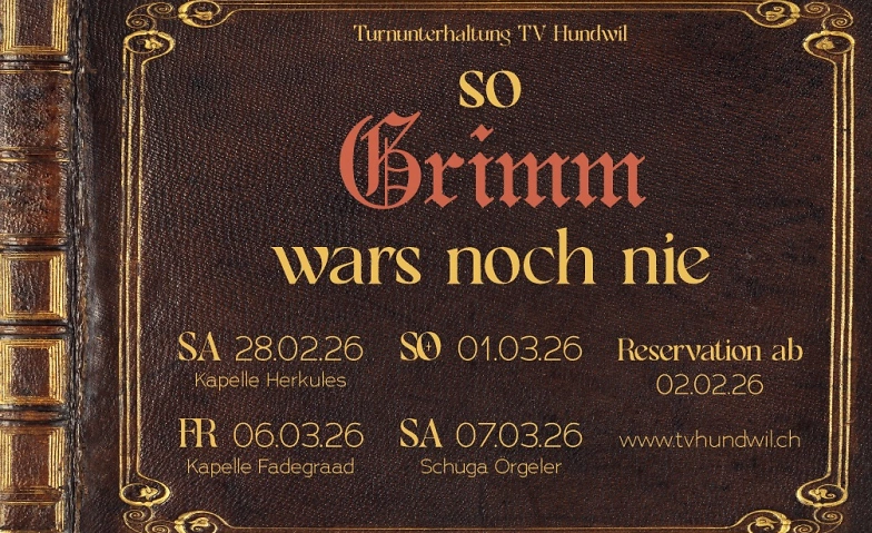 Turnunterhaltung Turnverein Hundwil Tickets