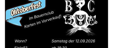 Event-Image for 'Oktoberfest im Bauernclub'