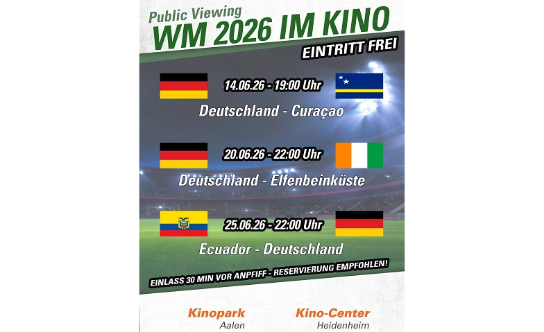 Event-Image for 'WM 2026 LIVE IM KINO'