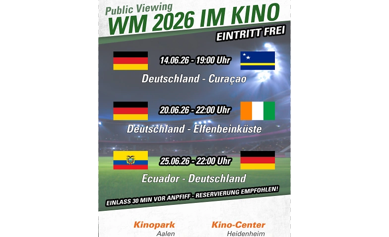 Event-Image for 'WM 2026 LIVE IM KINO'