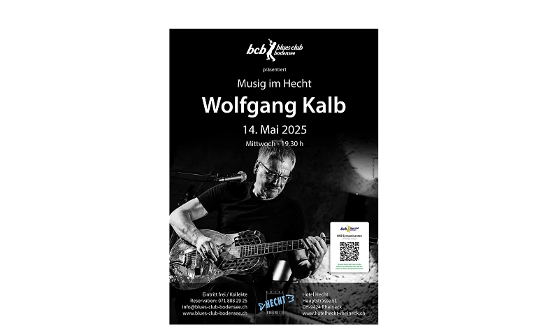 "Musig im Hecht" mit WOLFGANG KALB Restaurant im Hotel Hecht, Rheineck Tickets