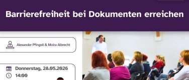 Event-Image for 'Barrierefreiheit bei Dokumenten erreichen'
