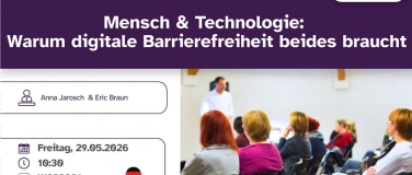 Event-Image for 'Digitale Barrierefreiheit: Mensch und Technologie'