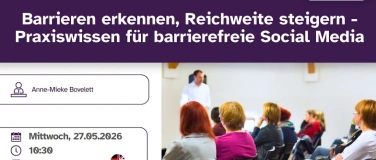 Event-Image for 'Barrierefreie Social Media: Praxis f&uuml;r mehr Reichweite'