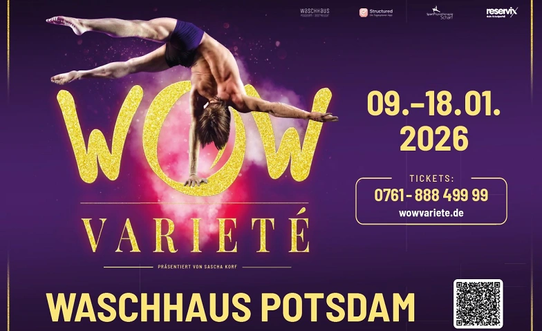 Event-Image for 'Potsdam-Premiere: WOW Varieté vom 9.-18. Januar im Waschhaus'