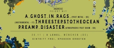 Event-Image for 'Threestepstotheocean, A Ghost In Rags und Preamp Disaster'