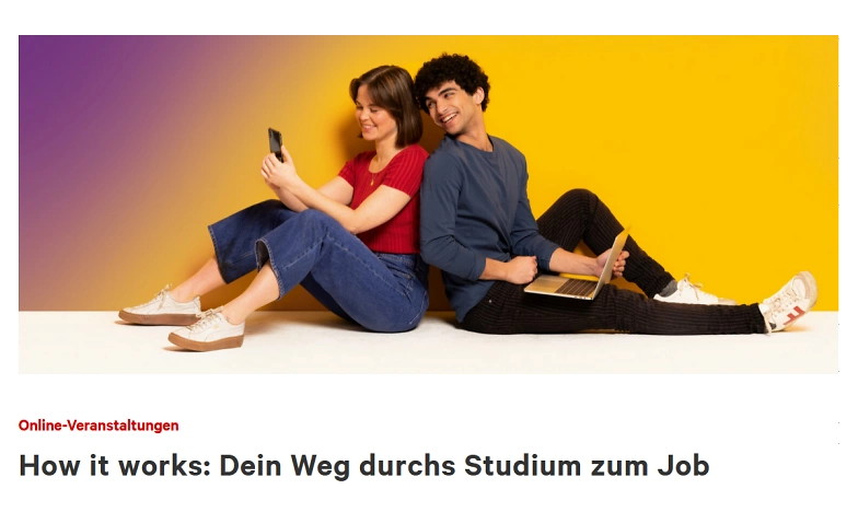 How it works: Dein Weg durchs Studium zum Job ${singleEventLocation} Billets