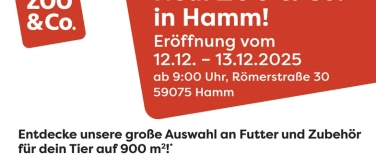 Event-Image for 'Neueröffnung ZOO & Co. Hamm - Für dein Leben mit Tier'