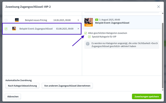 Zugangsschlüssel 2025 CH 10